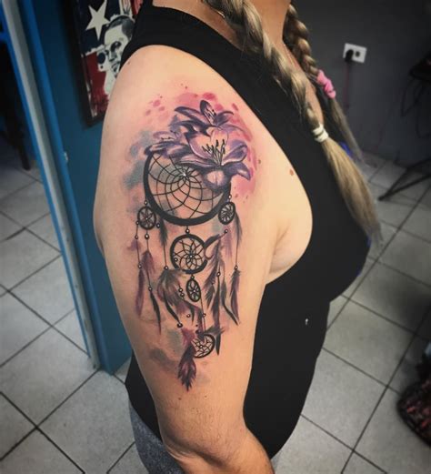 dream catcher tattoo|75 Dreamcatcher Tattoos: Meanings, Designs + Ideas .